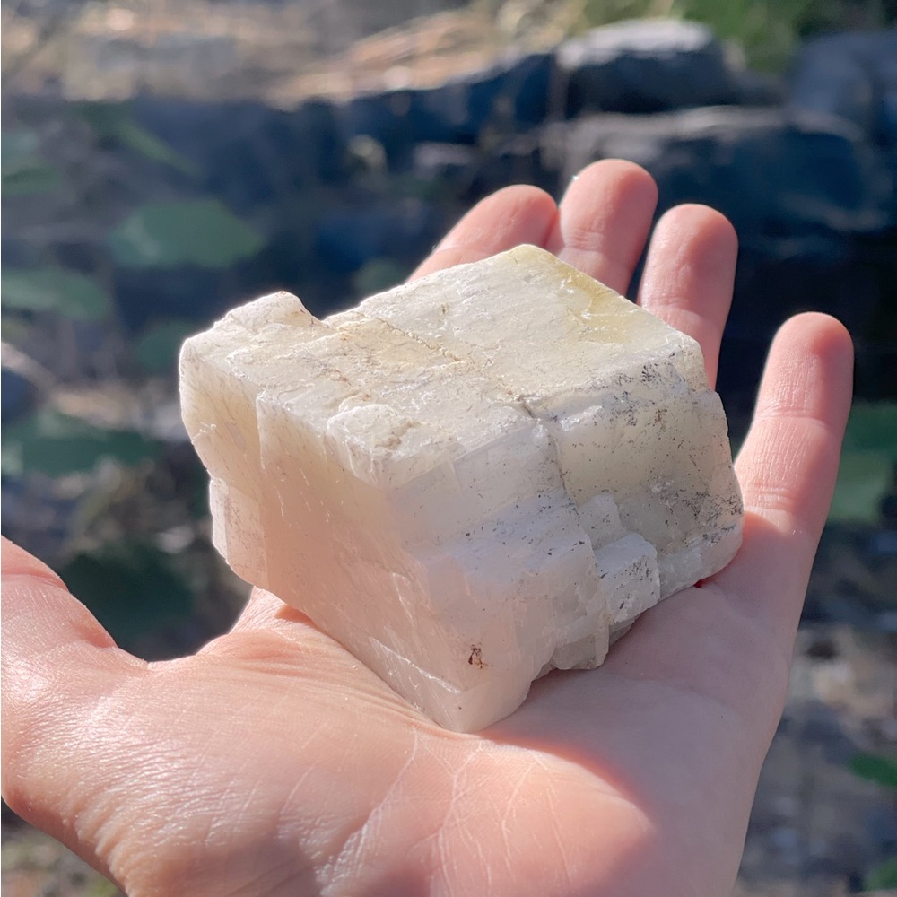 Gorgeous RAW Calcite CRYSTAL - sustainably mined on Vancouver Island, BC